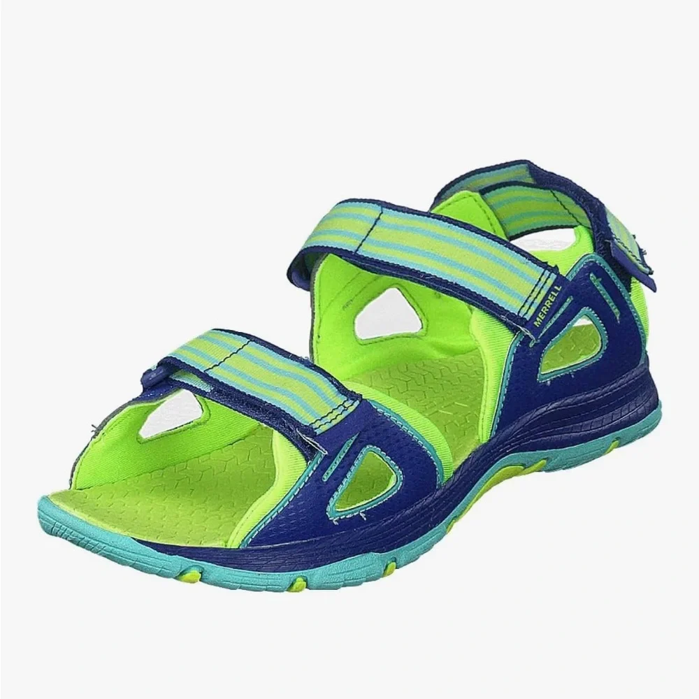 MERRELL Hidro blaze Kids Blue and Green Sandals Size 13